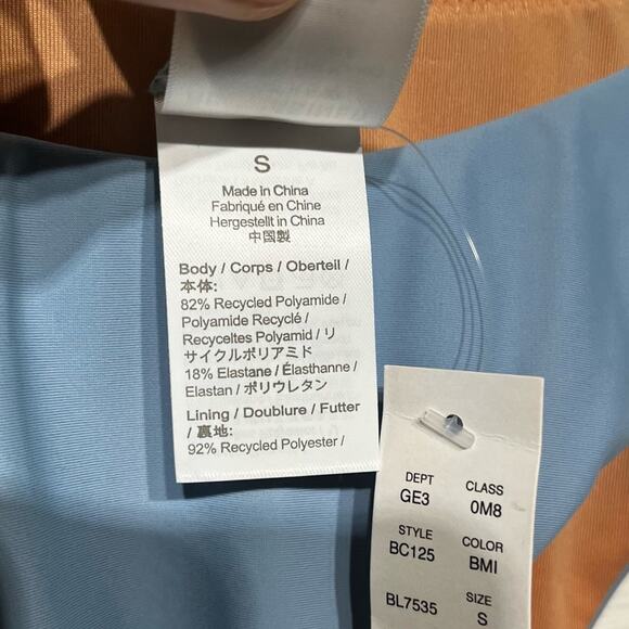 J. Crew Women's Cheeky Bikini Swim Bottom Size S Light Blue Curved Waist Mid UPF - Picture 8 of 12